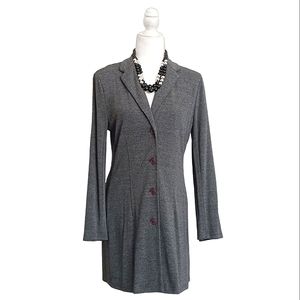 FRANCO MIRABELLI Long Knit Gray Blazer Women’s ~ Sz 10